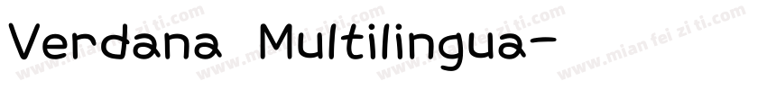Verdana Multilingua字体转换